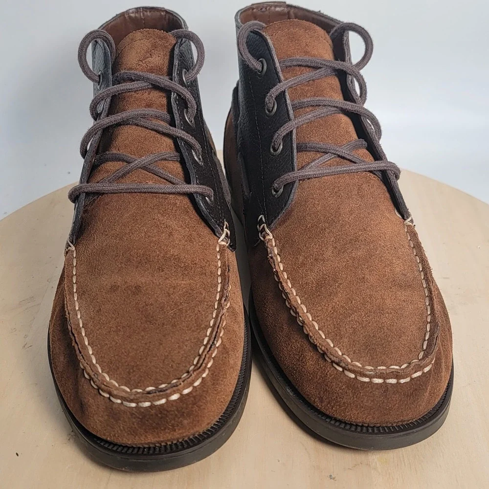 Polo Ralph Lauren Barx Chukka 2-Tone 4eye Ankle Boots Size 10.5 D